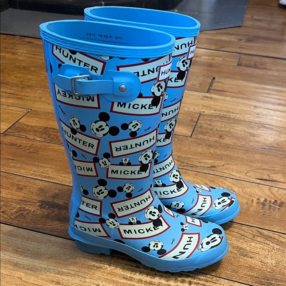 Hunter Kids' Blue Disney Mickey Mouse Rain Boots